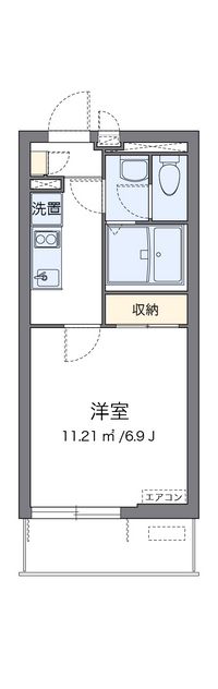 クレイノビッグアロー川崎 間取り図