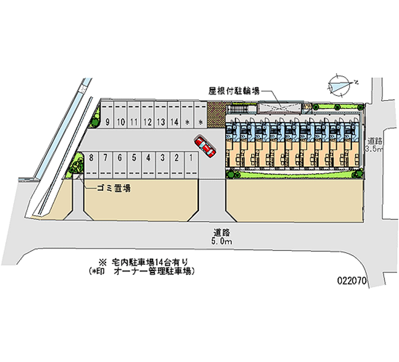 22070 Monthly parking lot