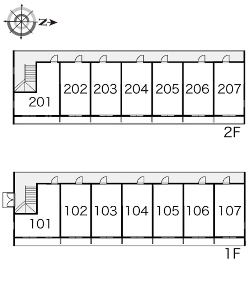 レオパレスオーシャン 間取配置図