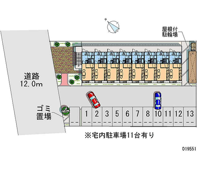 レオパレスシャイン 月極駐車場