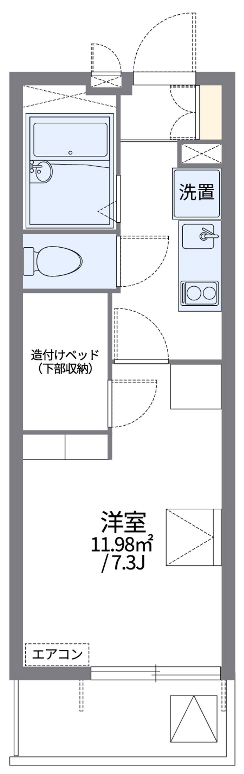 レオパレスエスポ牛川通Ⅲ 間取図