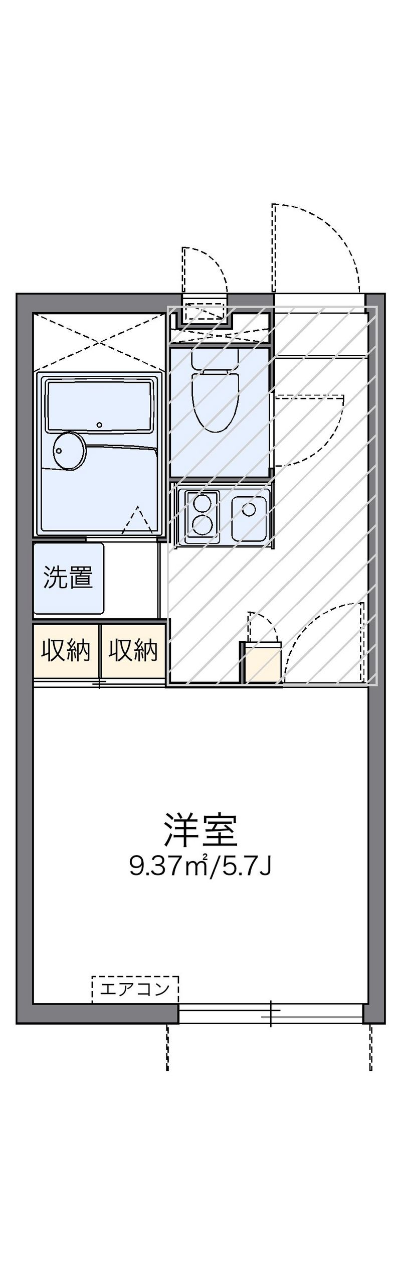 レオパレスラングシェーン 間取図