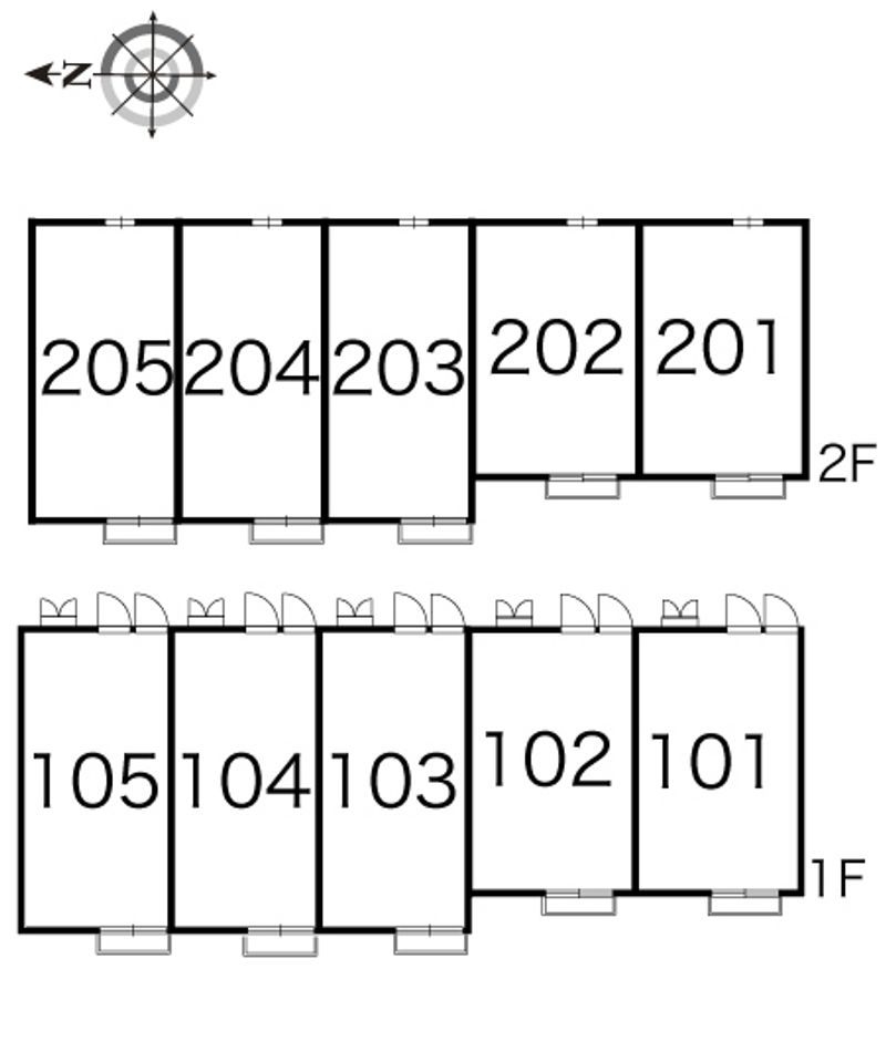 レオパレスクレール 間取配置図