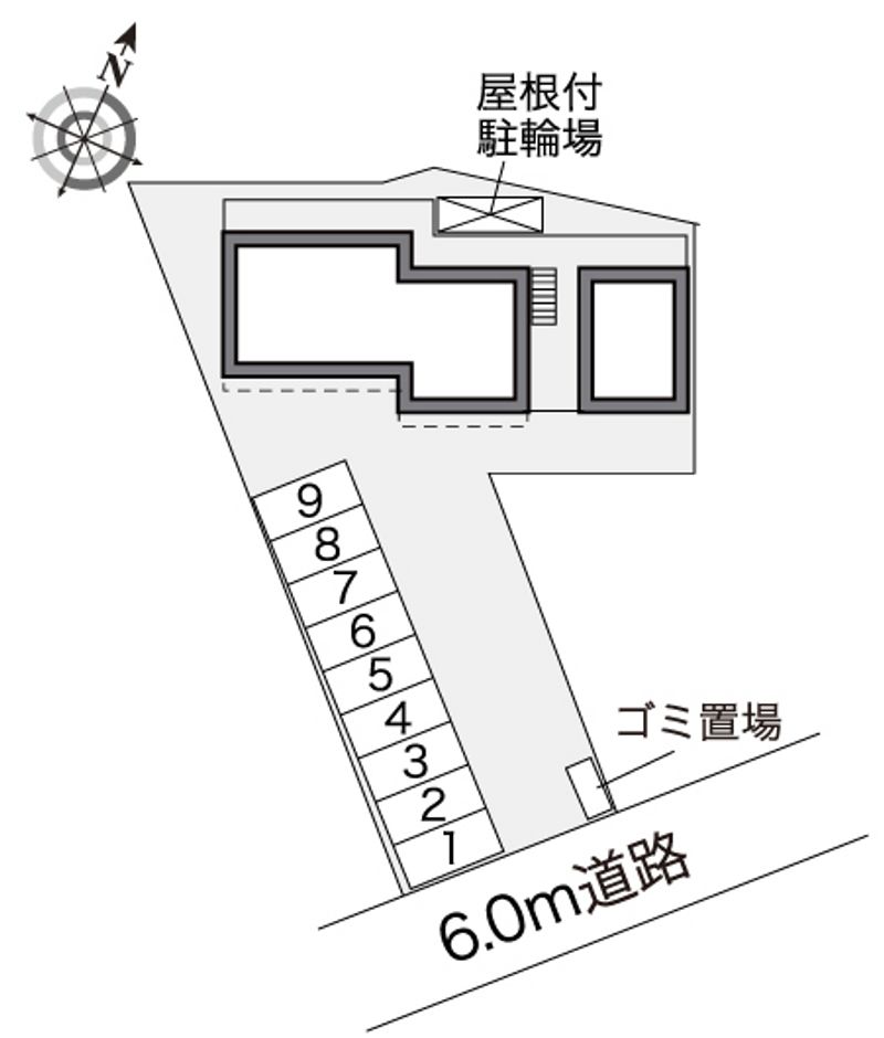 レオパレスサンハイム千里 配置図