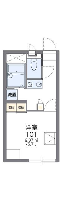 レオパレスウィステリア 間取り図