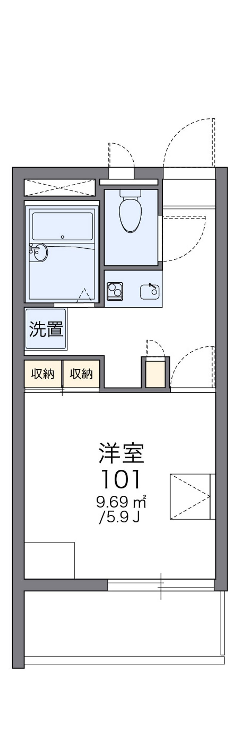 レオパレスグランシャリオ 間取図