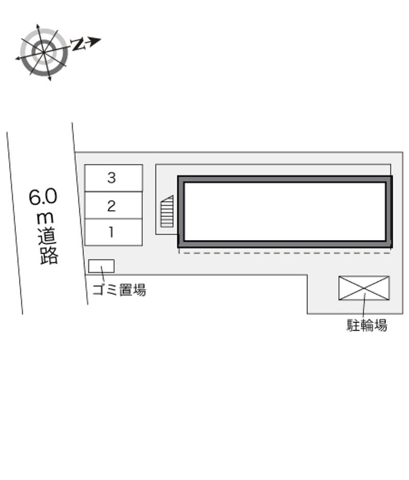 レオパレスルネッサⅡ 駐車場