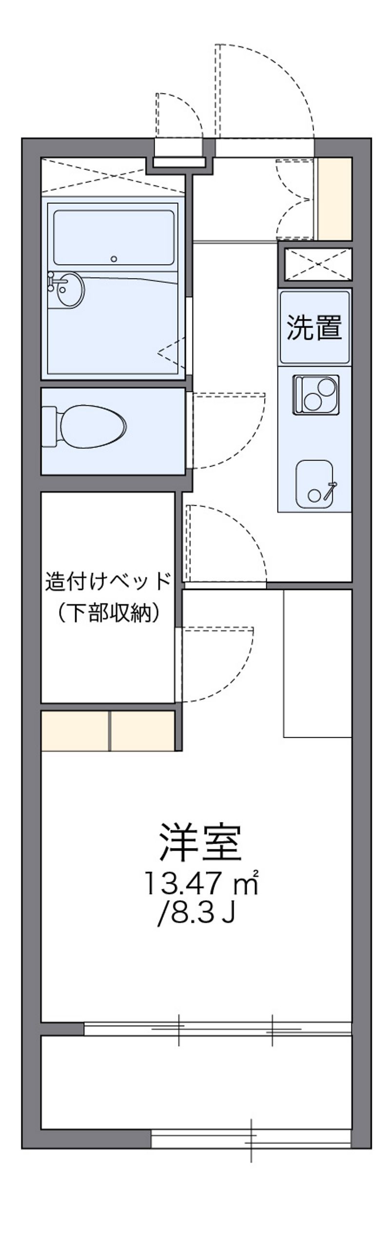 レオパレスきじの里Ｇ 間取図