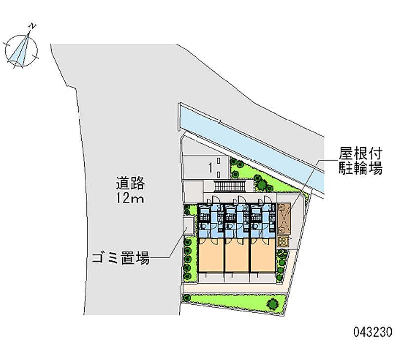 レオパレス常盤 区画図