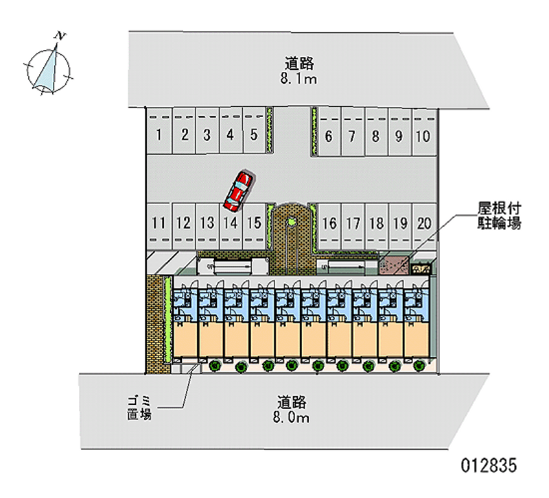 レオパレスｉｎ六条 月極駐車場