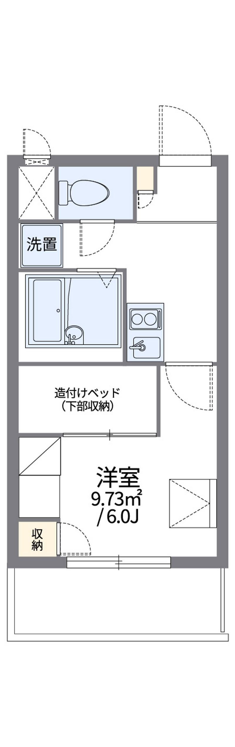 レオパレスカサ　リリオ 間取図