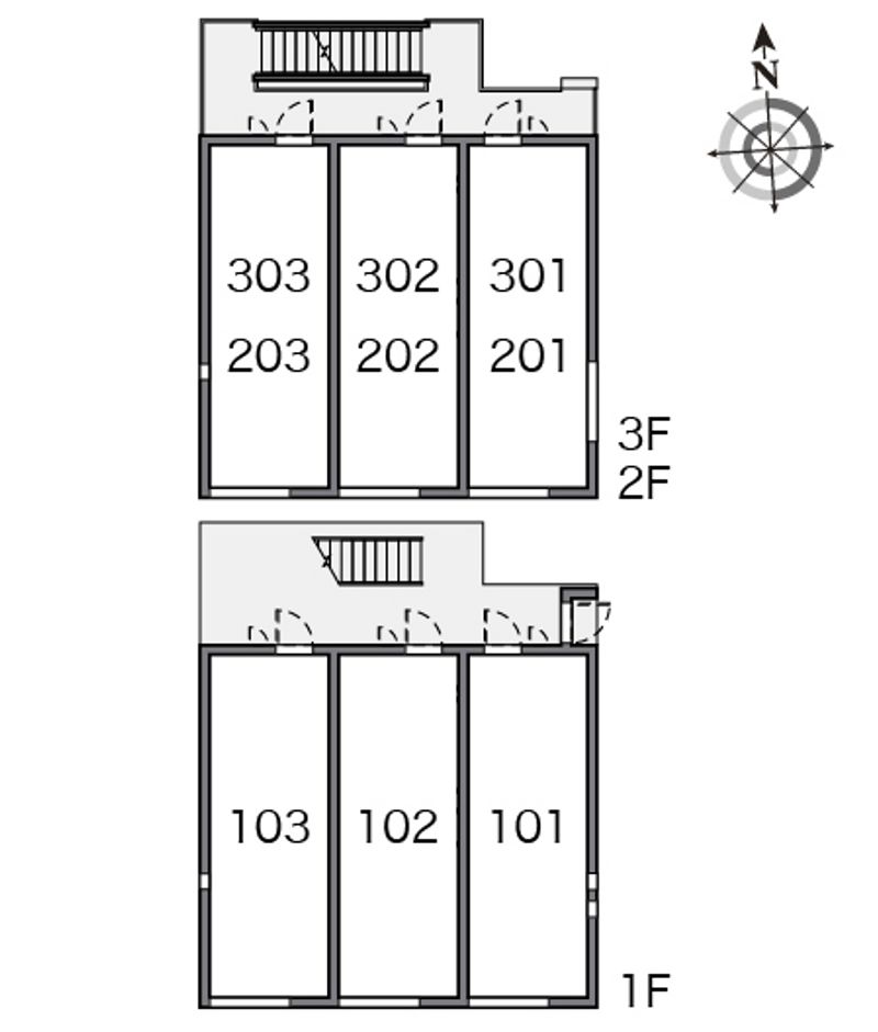 クレイノポラリスⅡ 間取配置図