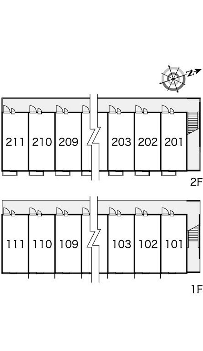 レオパレスＷｉｎｄ 間取配置図