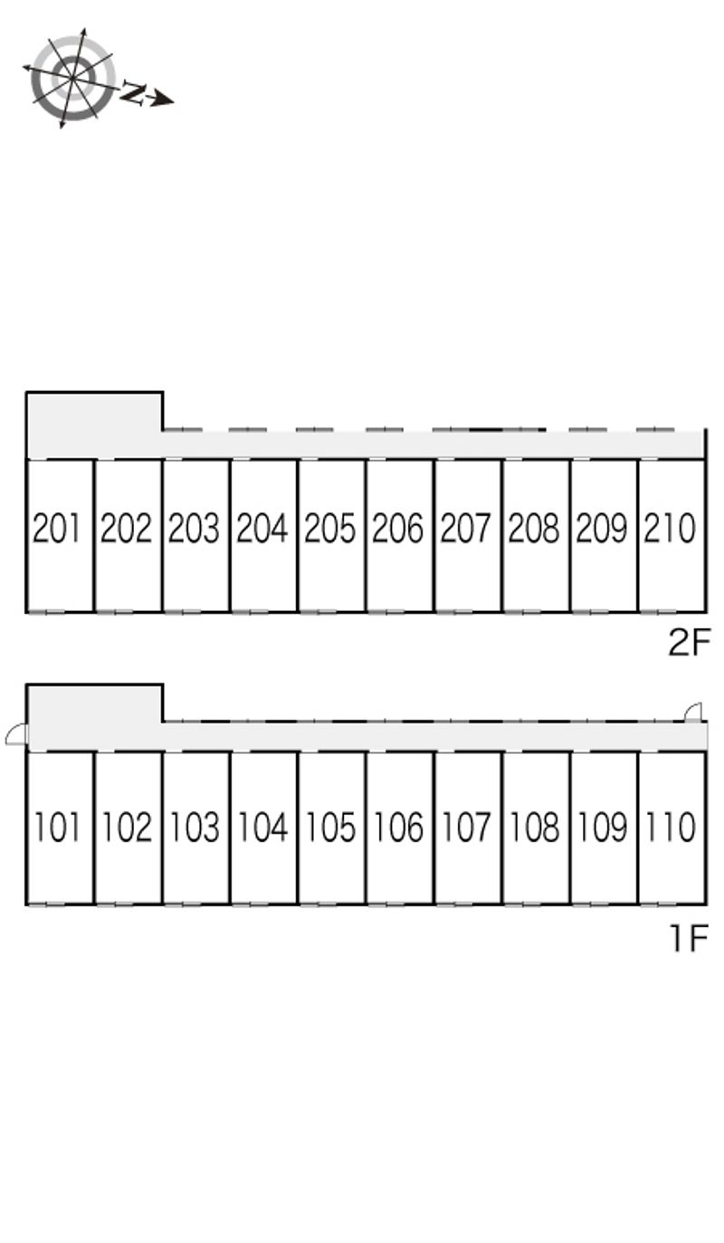 レオパレスフローラ 間取配置図