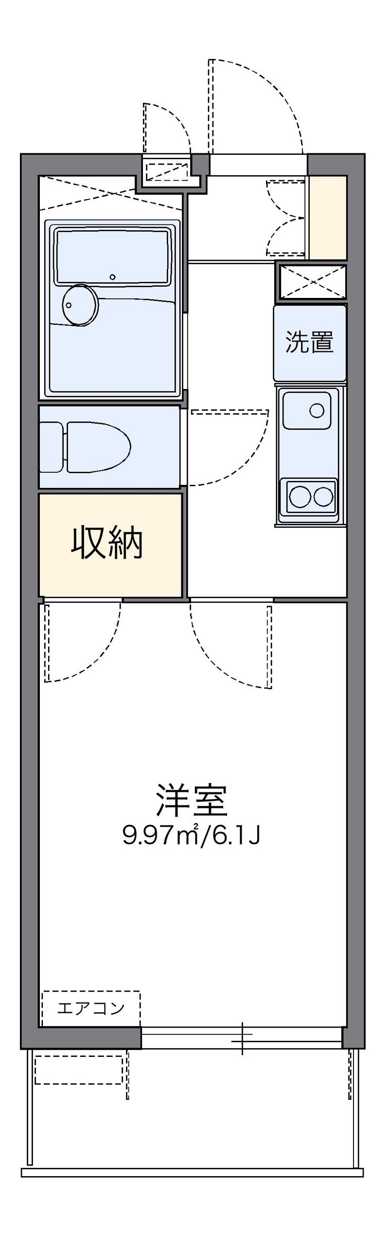 レオパレスリルト保土ヶ谷 間取図