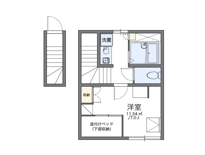 レオパレス幸 間取図