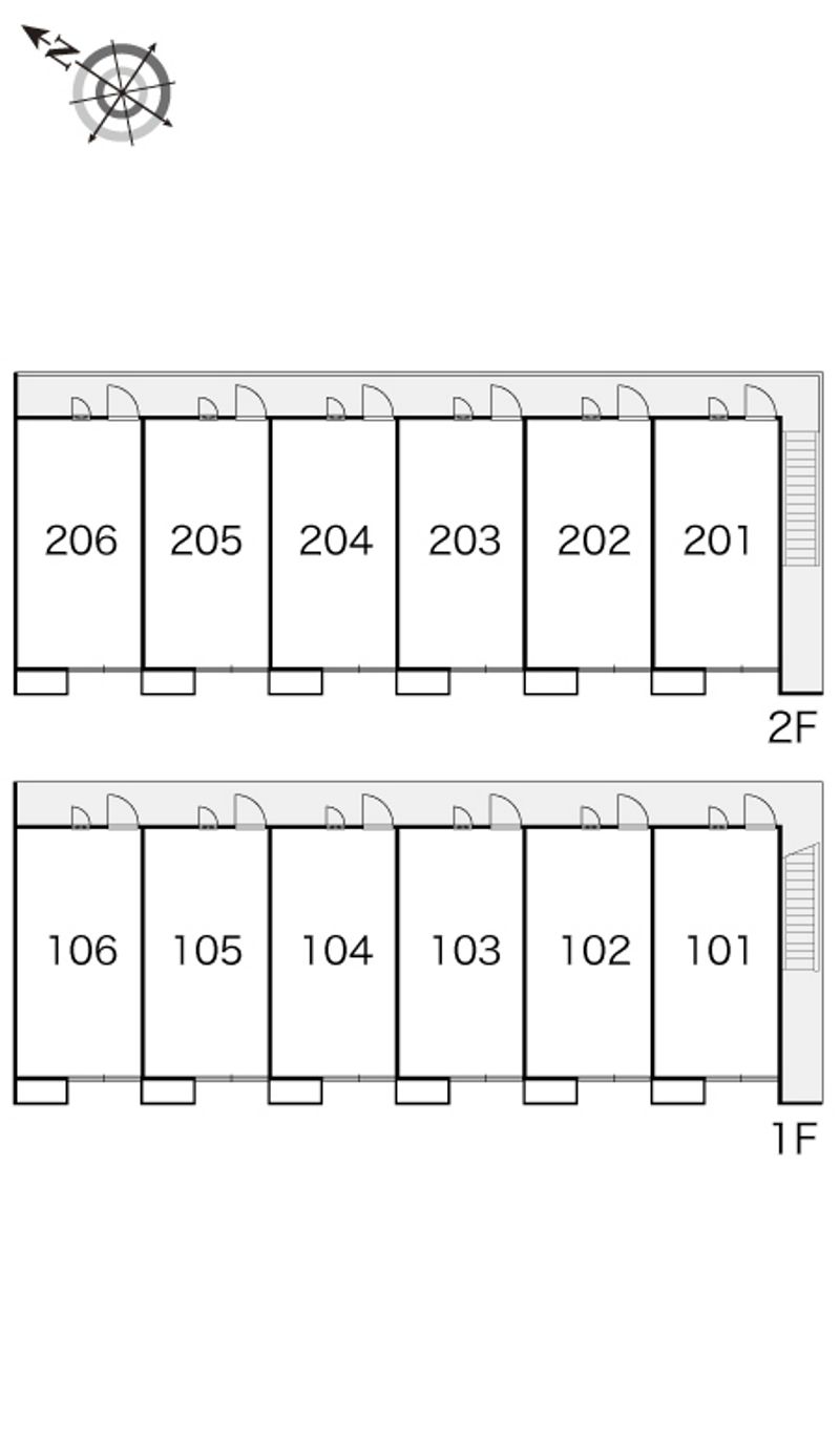 レオパレスクレール西陵台 間取配置図