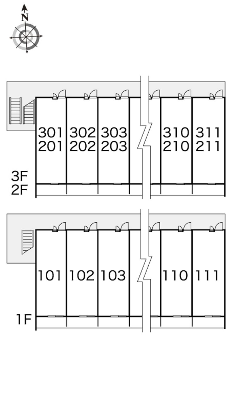 レオパレスグランドゥール 間取配置図