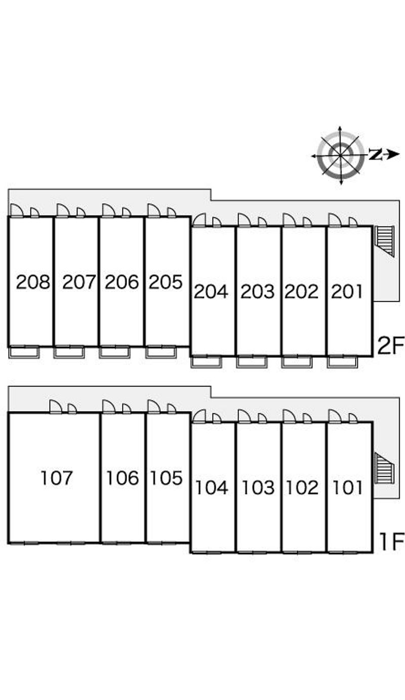 レオパレスＵＲＩＷＡＲＩ 間取り配置図