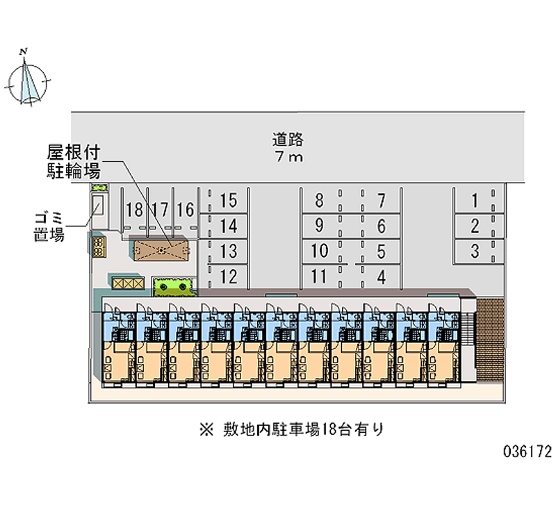 レオパレスフォレー 月極駐車場