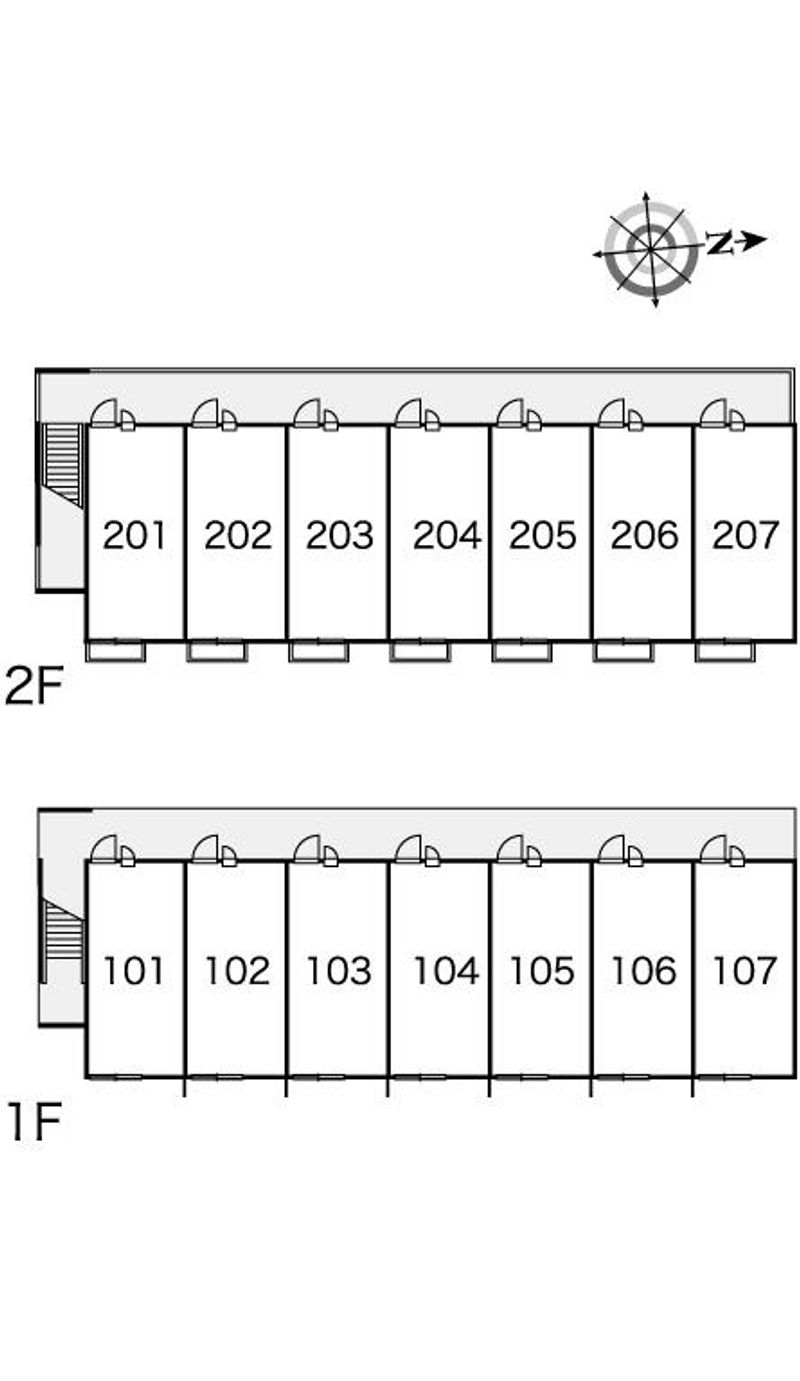 レオパレスＣｒａｎｅＣｒａｎｅ 間取配置図
