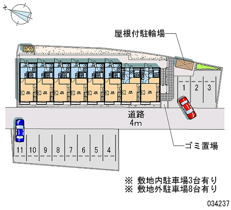 レオパレスグリーンリーフ 月極駐車場