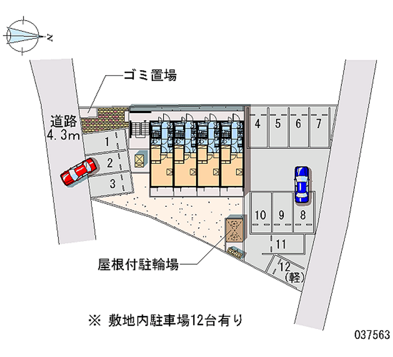 レオパレス康雲 月極駐車場