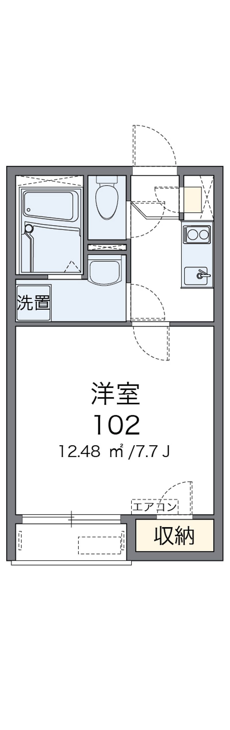 レオネクストコーポ　桑原 間取図