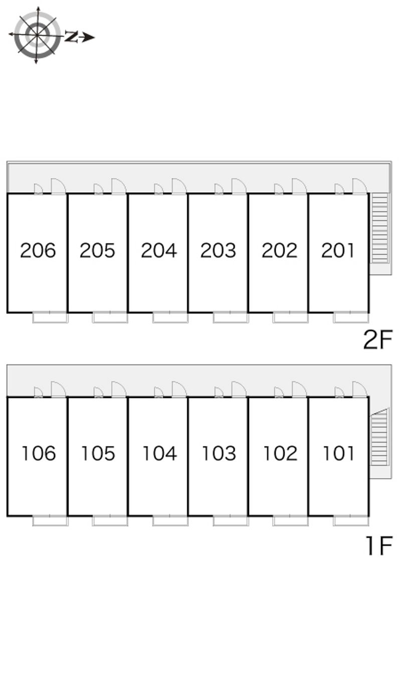 レオパレスＷｅ 間取配置図