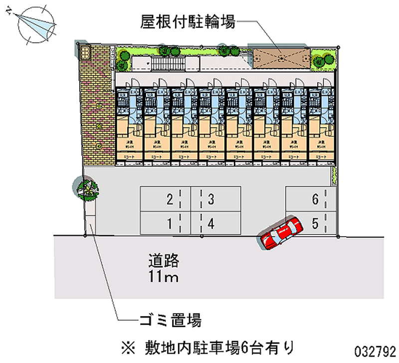 レオパレス中央Ⅱ 月極駐車場