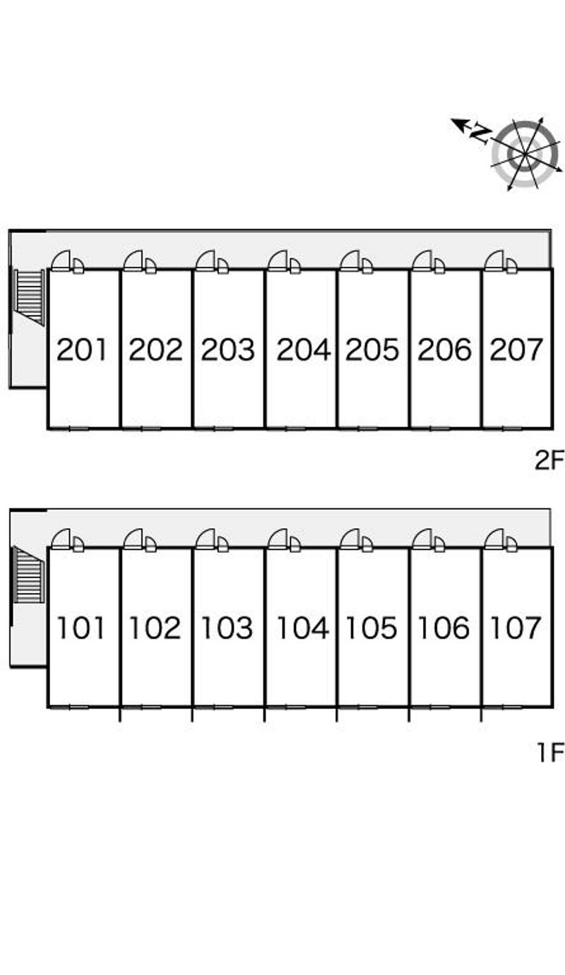 レオパレスシェーンブルン 間取配置図