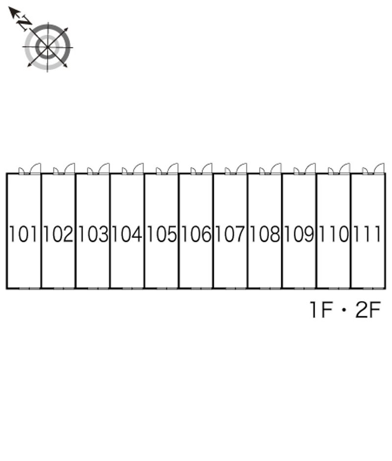 レオパレスエタージュ 間取配置図