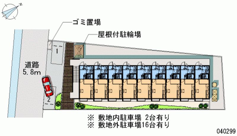 レオパレスアンフィニティ 月極駐車場