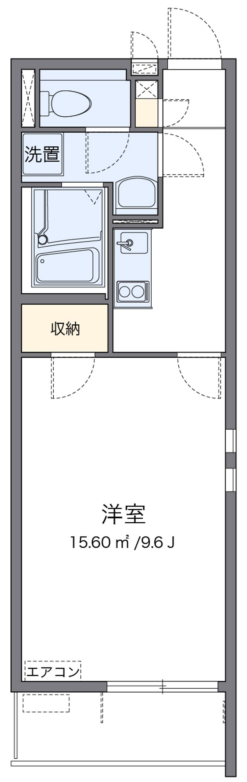 クレイノＲＯＵＴＥ　１６ 間取図