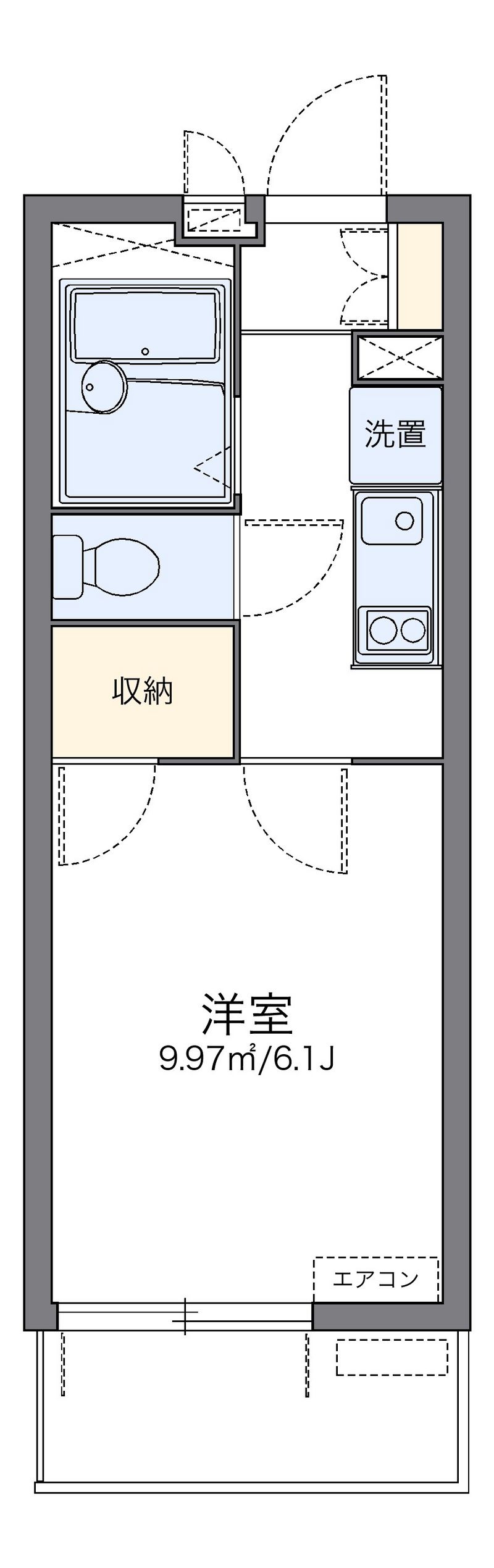 レオパレスパタータⅢ 間取り