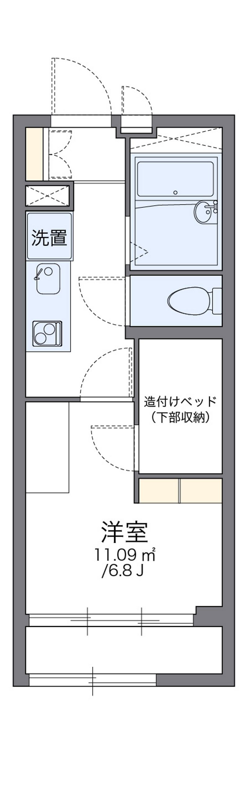 レオパレスアーバン貮番館 間取図