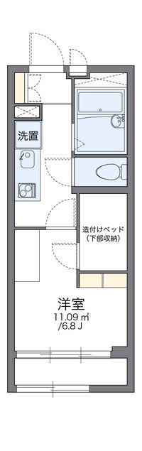 レオパレスアーバン貮番館 間取り図