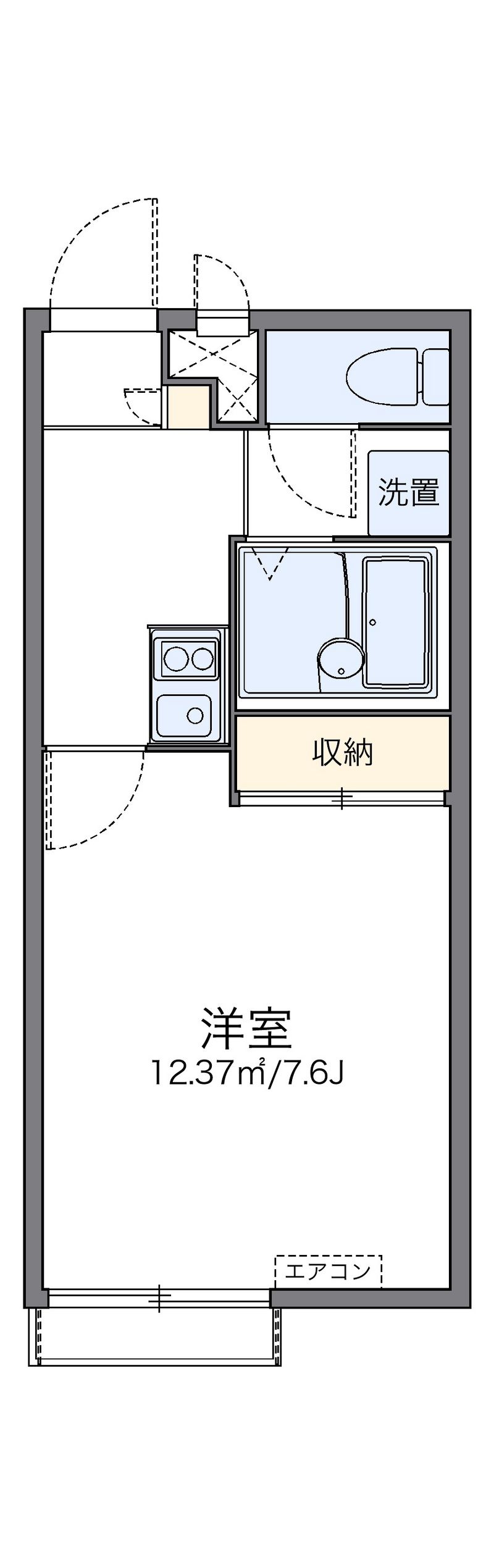 レオパレス上滝野レジェンド 間取図