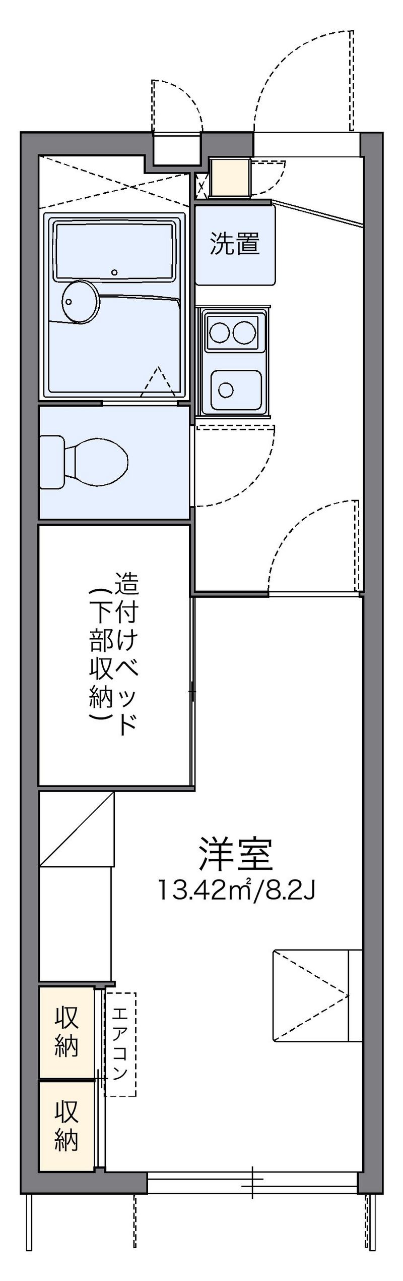 レオパレスオータム　Ⅴ 間取図