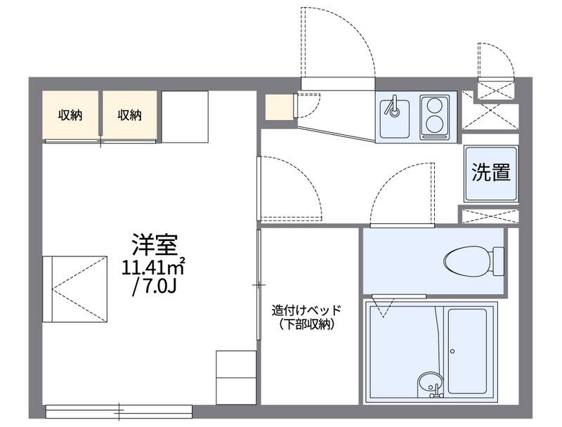 レオパレス竹 間取図