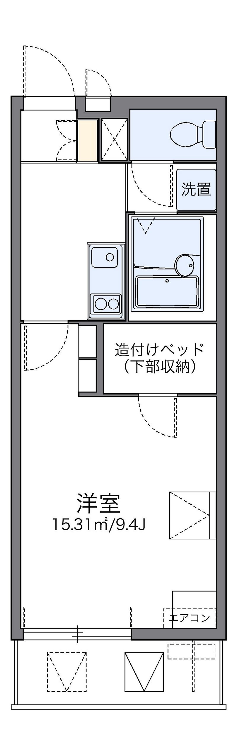 レオパレス小松駅東 間取り