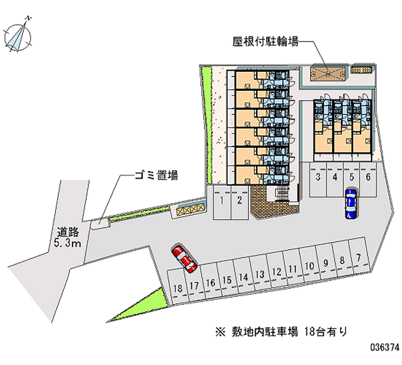 レオパレス花ノ木 月極駐車場