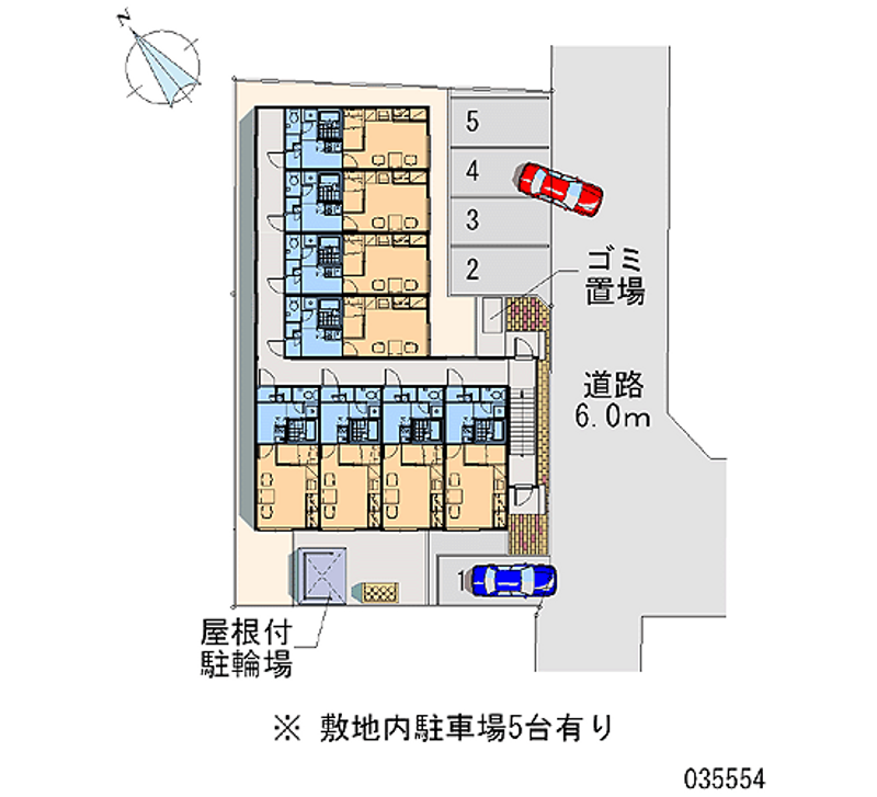 レオパレスロワジール西野Ｃ 月極駐車場