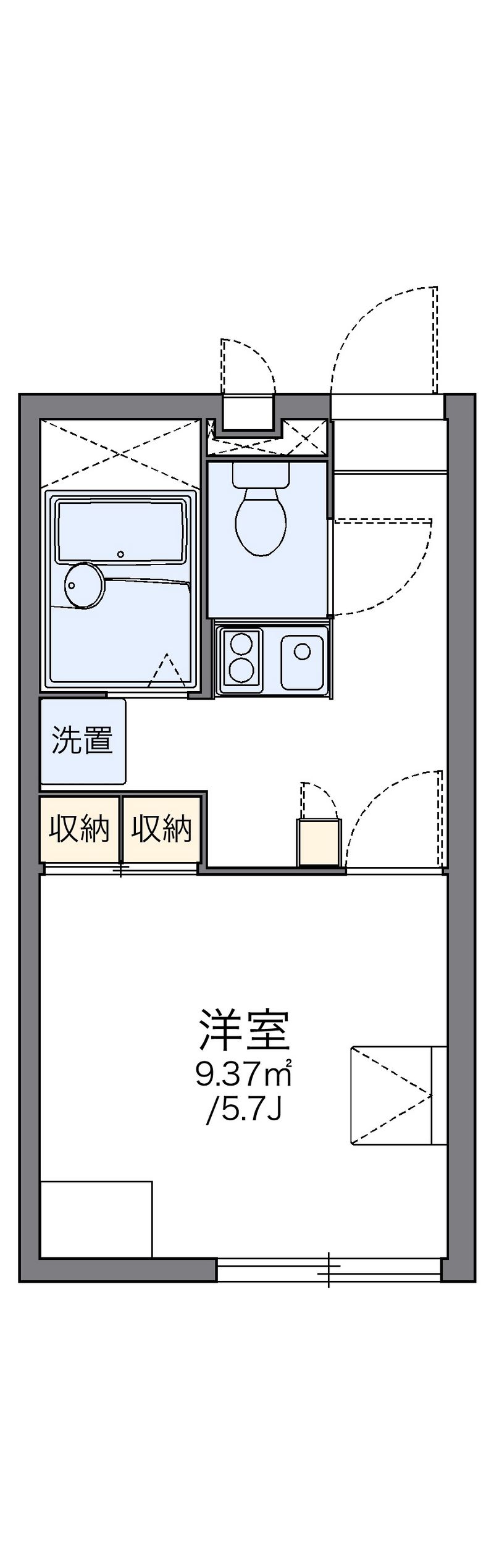 レオパレス焼山中央 間取図
