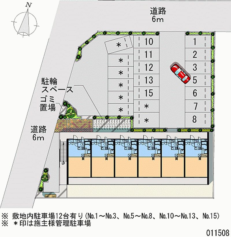 11508 Monthly parking lot