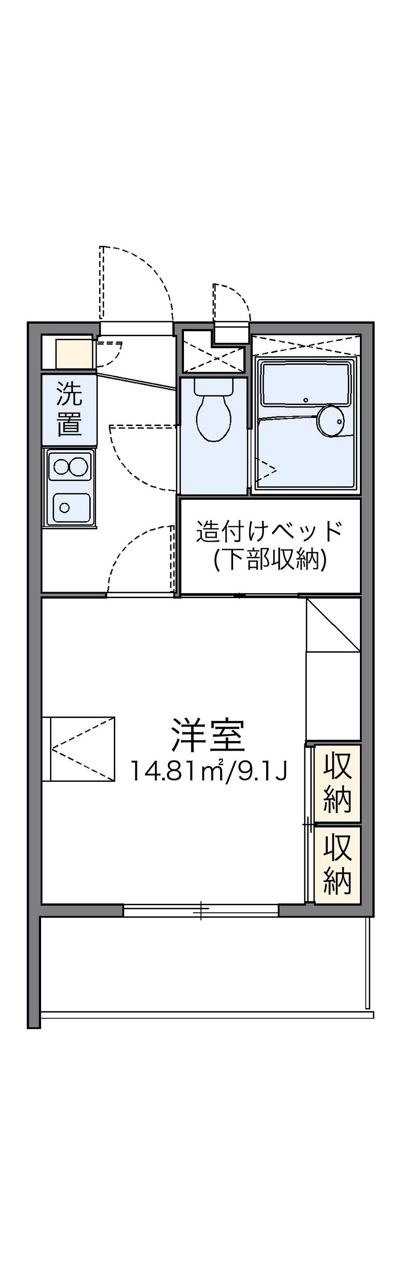 レオパレスアルファ 間取図
