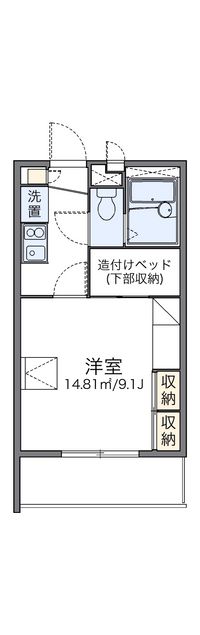 レオパレスアルファ 間取り図