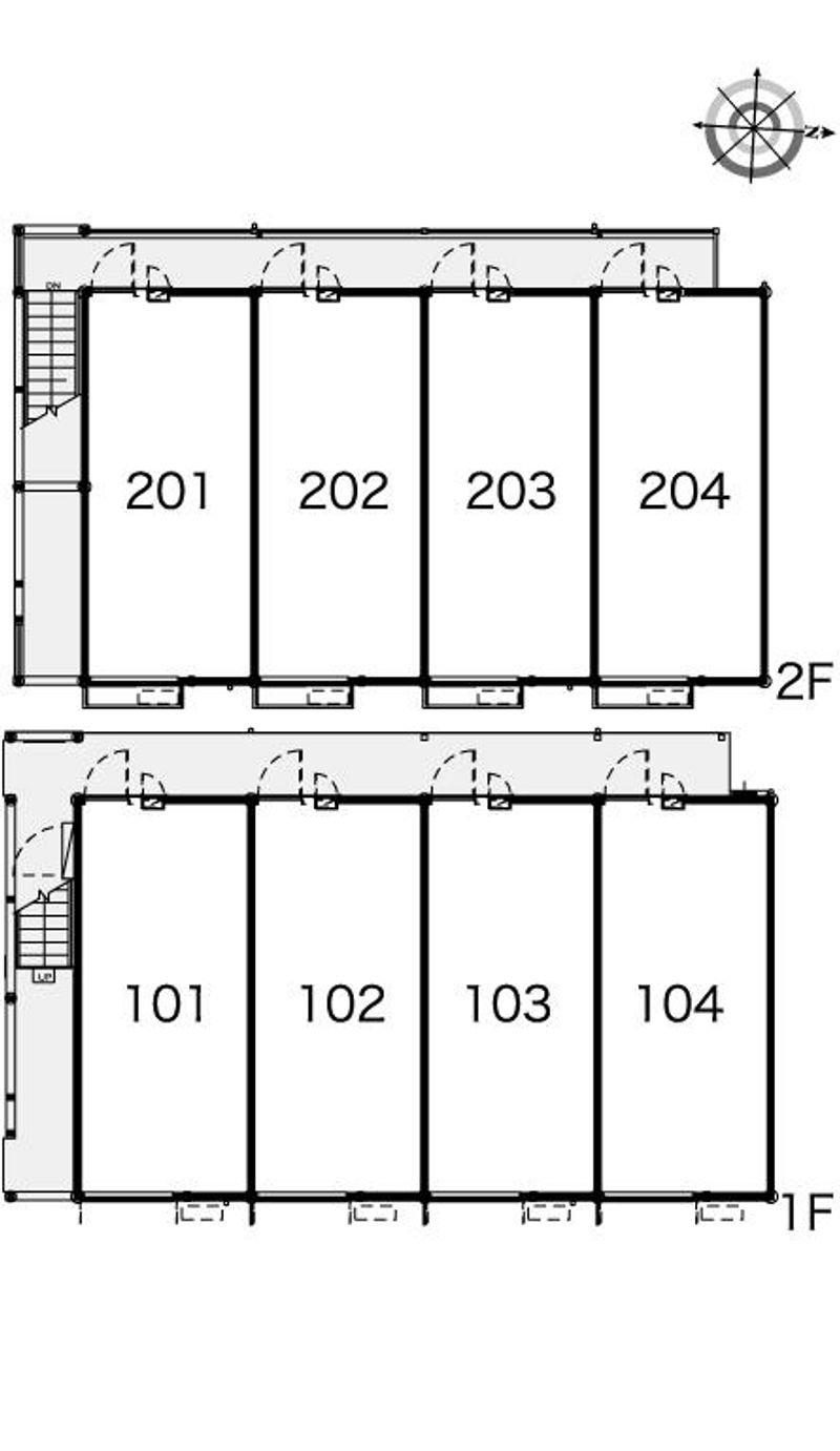 レオパレス上流 間取り配置図