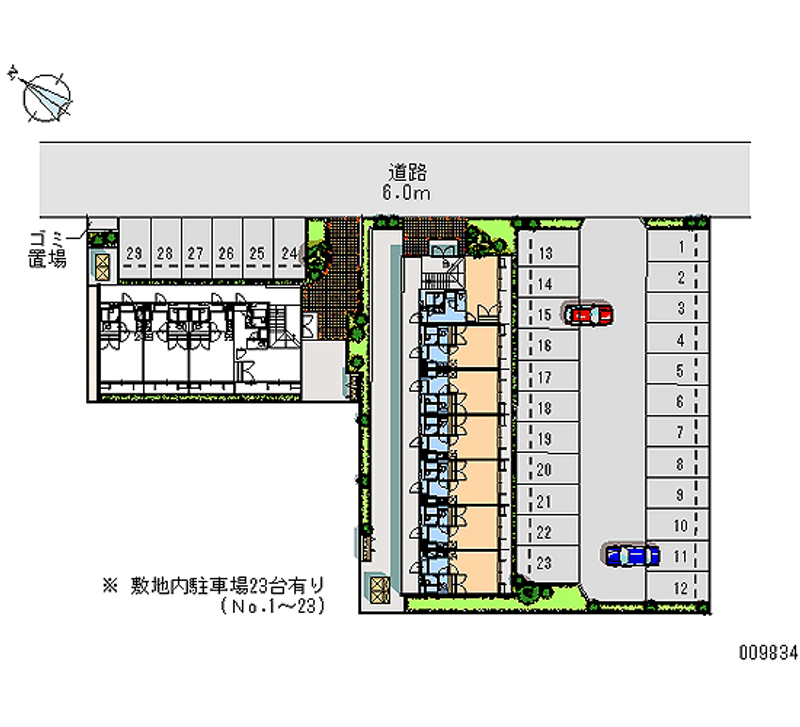 レオパレスフラワーパークＡ 月極駐車場