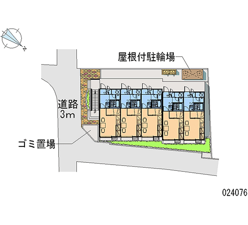 レオパレスリヴァージュ 区画図
